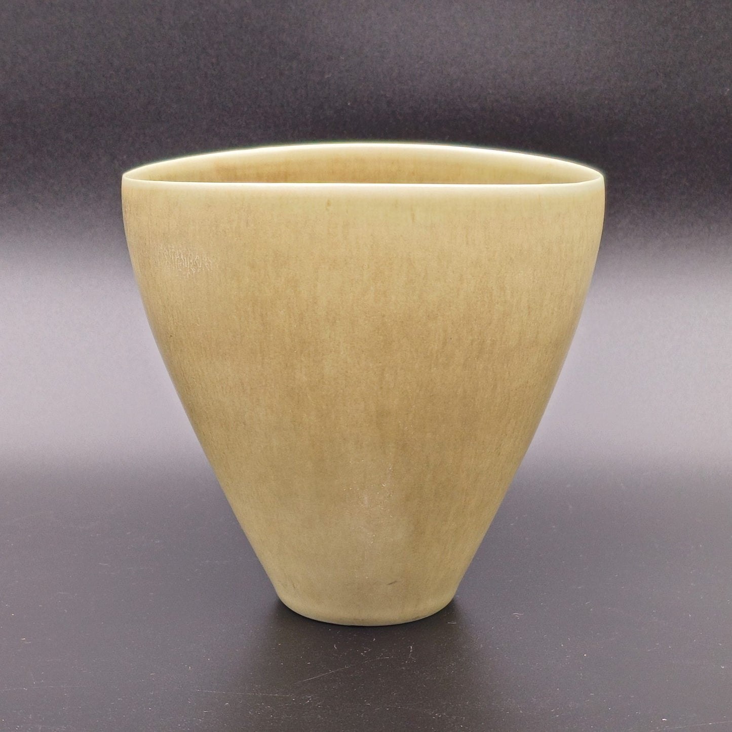 PER LINNEMANN SCHMIDT Palshus Light Brown Harefur Glazed Stoneware Vase