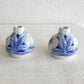 2 x Bing & Grøndahl EFFIE HEGERMANN-LINDENCRONE Art Nouveau Molded Floral Porcelain Vases Mollaris.com 
