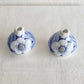2 x Bing & Grøndahl EFFIE HEGERMANN-LINDENCRONE Art Nouveau Molded Floral Porcelain Vases Mollaris.com 