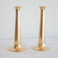 2 x Modernist HANS BØLLING Torben Ørskov FANFARE Solid Brass Candlesticks Mollaris.com 