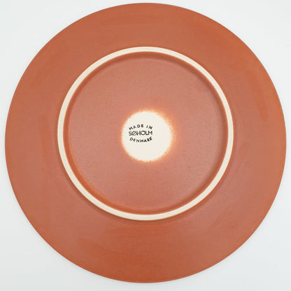 4 x PER REHFELDT Søholm Tableware Dusty Orange ÅBO Ceramic Cup + Saucer + Dessert Plate Trio Set Mollaris.com 