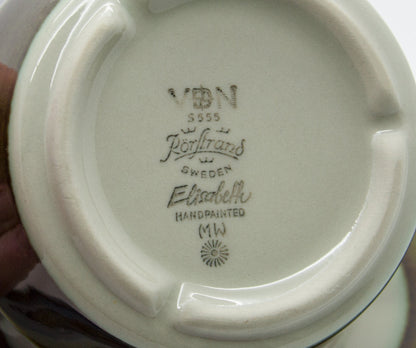 4 x Rörstrand MARIANNE WESTMAN Tableware ELISABETH Tea Cup + Saucer Mollaris.com 