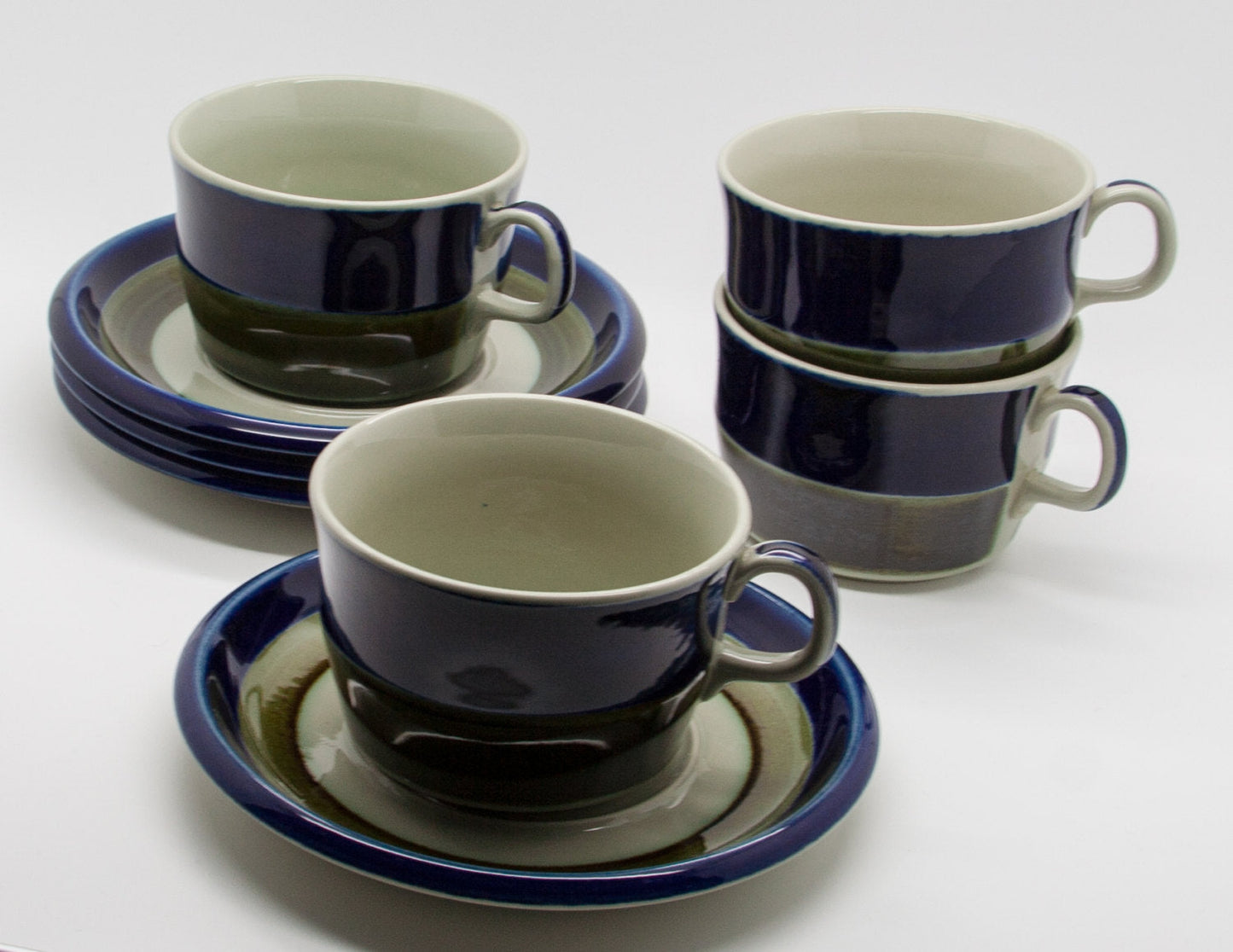 4 x Rörstrand MARIANNE WESTMAN Tableware ELISABETH Tea Cup + Saucer Mollaris.com 
