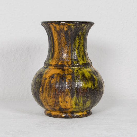 ARN for Raymor Ash Gray Yellow Orange Ceramic Vase Mollaris.com 