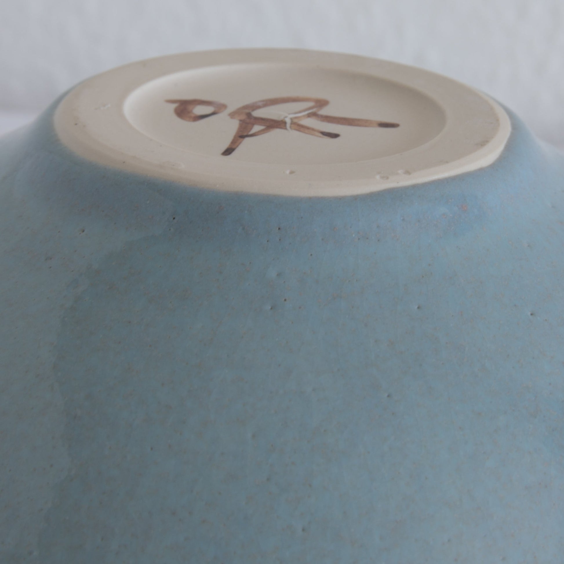 ÅSE RISE Studio Contemporary Light Blue Glazed Stoneware Bowl Mollaris.com 