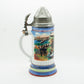Antique REGIMENTAL Artillery Lithopane Porcelain Beer Stein Mollaris.com 