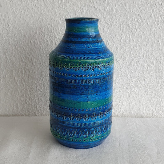 Bitossi ALDO LONDI Blue Rimini Large Ceramic Vase Mollaris.com 