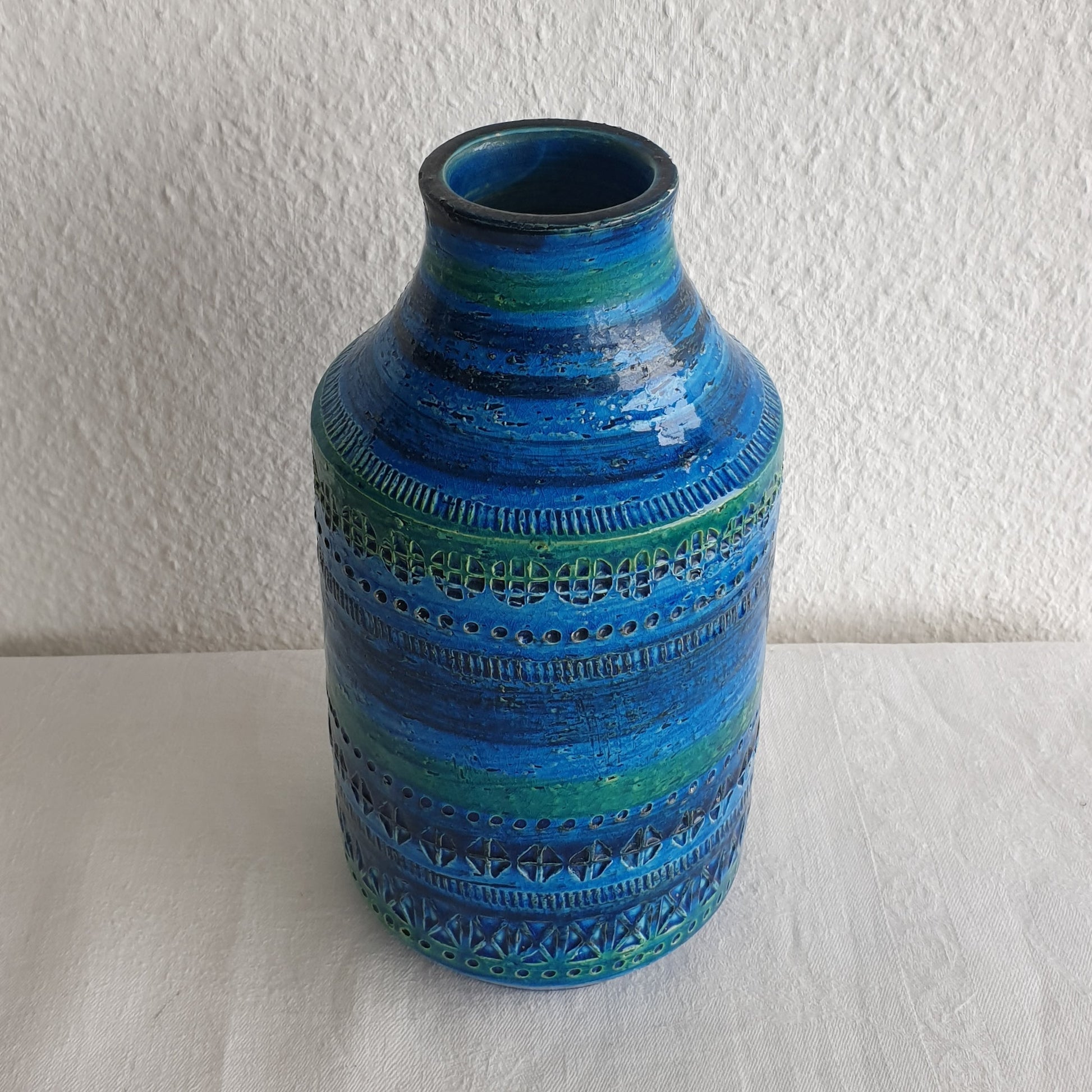 Bitossi ALDO LONDI Blue Rimini Large Ceramic Vase Mollaris.com 