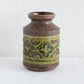 Bitossi ALDO LONDI Green Yellow Ceramic Flower Pattern Vase Mollaris.com 