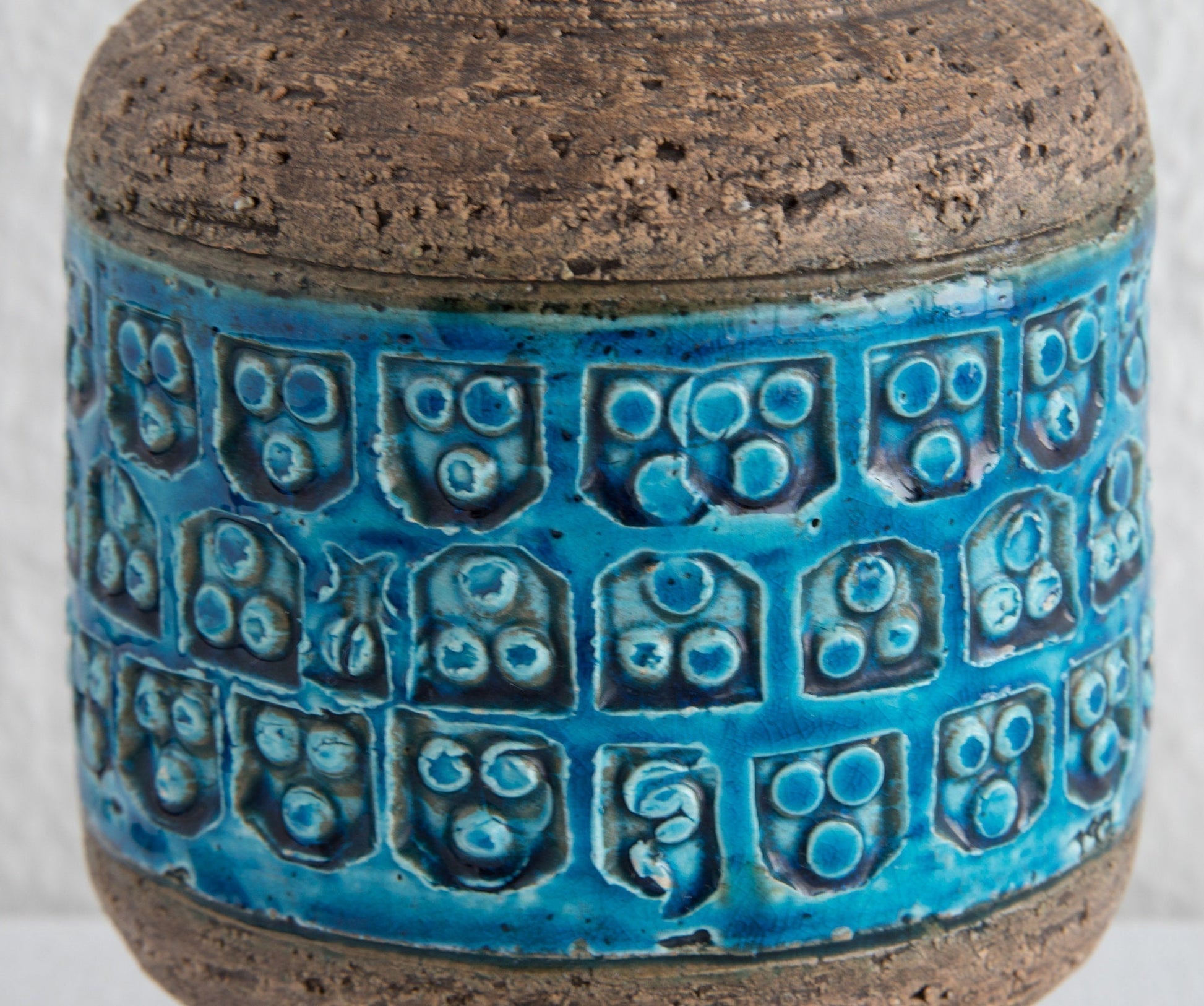 Bitossi ALDO LONDI Trifoglio Blue Ceramic Vase Mollaris.com 
