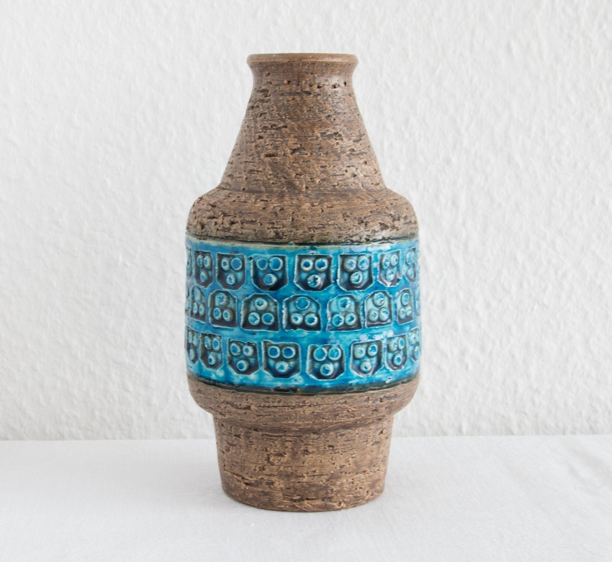 Bitossi ALDO LONDI Trifoglio Blue Ceramic Vase Mollaris.com 
