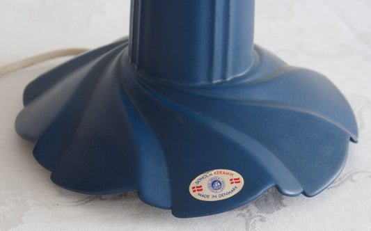 CHRISTEL CHRISTER Søholm PROPELLER Blue Glazed Stoneware Table Lamp Mollaris.com 