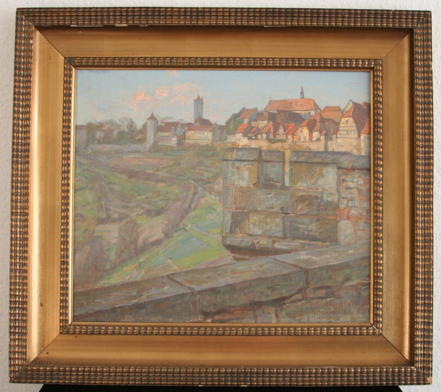 CHRISTIAN FREDERIK BECK Rothenburg ob der Tauber Teufelskanzel Painting Mollaris.com 