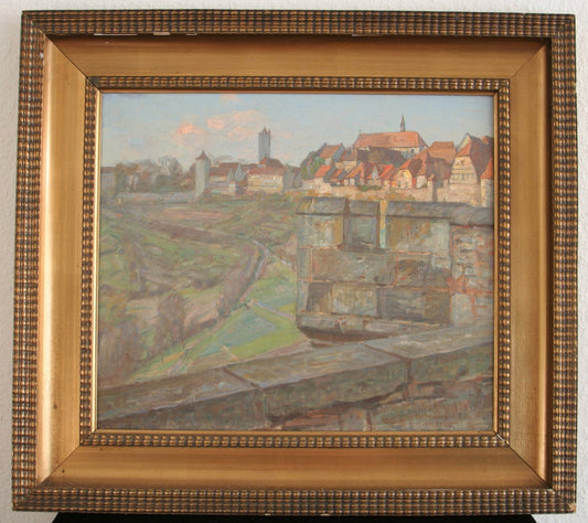 CHRISTIAN FREDERIK BECK Rothenburg ob der Tauber Teufelskanzel Painting Mollaris.com 