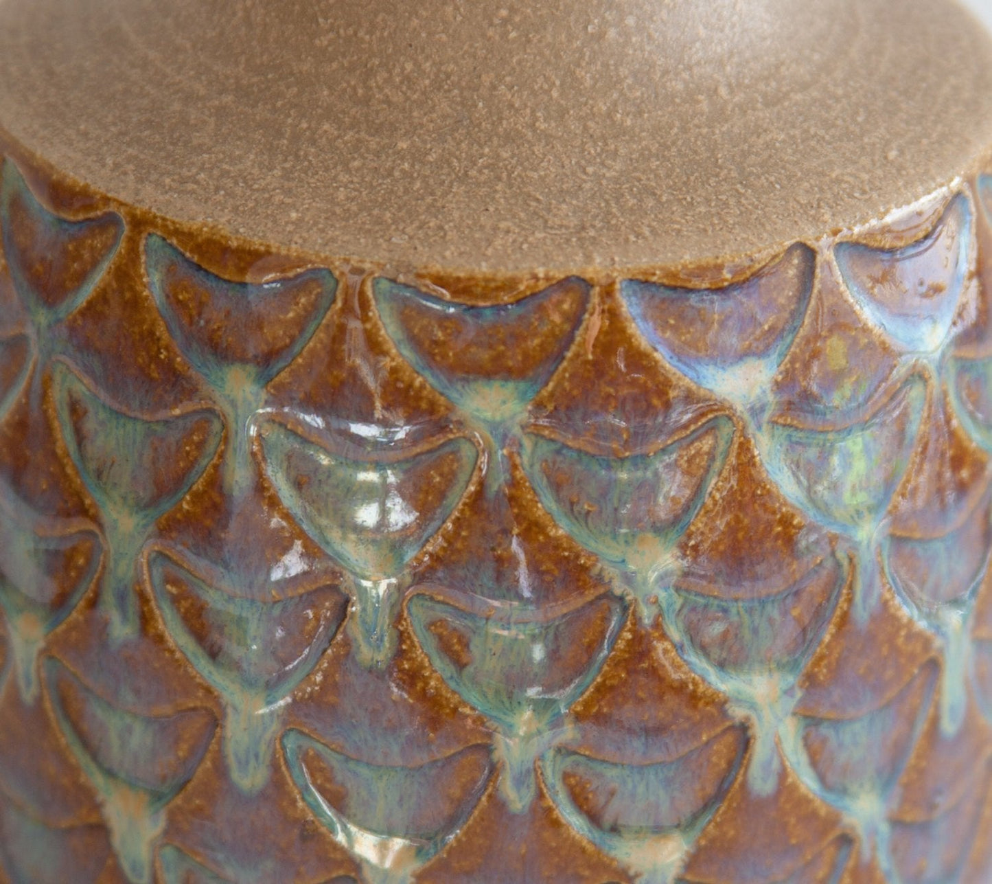 EINAR JOHANSEN Søholm Sgrafitto Decorated Stoneware Table Lamp Mollaris.com 