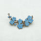 ERIK HERLØW / ANTON MICHELSEN 'Forget Me Not' Posies Gilded Solid Sterling Silver Enamel Brooch (925S) Mollaris.com 