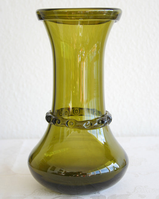 Ekenäs JOHN ORWAR LAKE Large Green Glass Vase Mollaris.com 