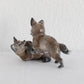 FRITZ HEIDENREICH Rosenthal Decorated Porcelain Playing Fox Kits Figurine Mollaris.com 