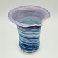 GERDA ØSTERGAARD Blue White Pink Ring-Glazed Stoneware Vase Mollaris.com 
