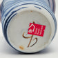 GERDA ØSTERGAARD Blue White Pink Ring-Glazed Stoneware Vase Mollaris.com 