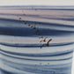 GERDA ØSTERGAARD Blue White Pink Ring-Glazed Stoneware Vase Mollaris.com 