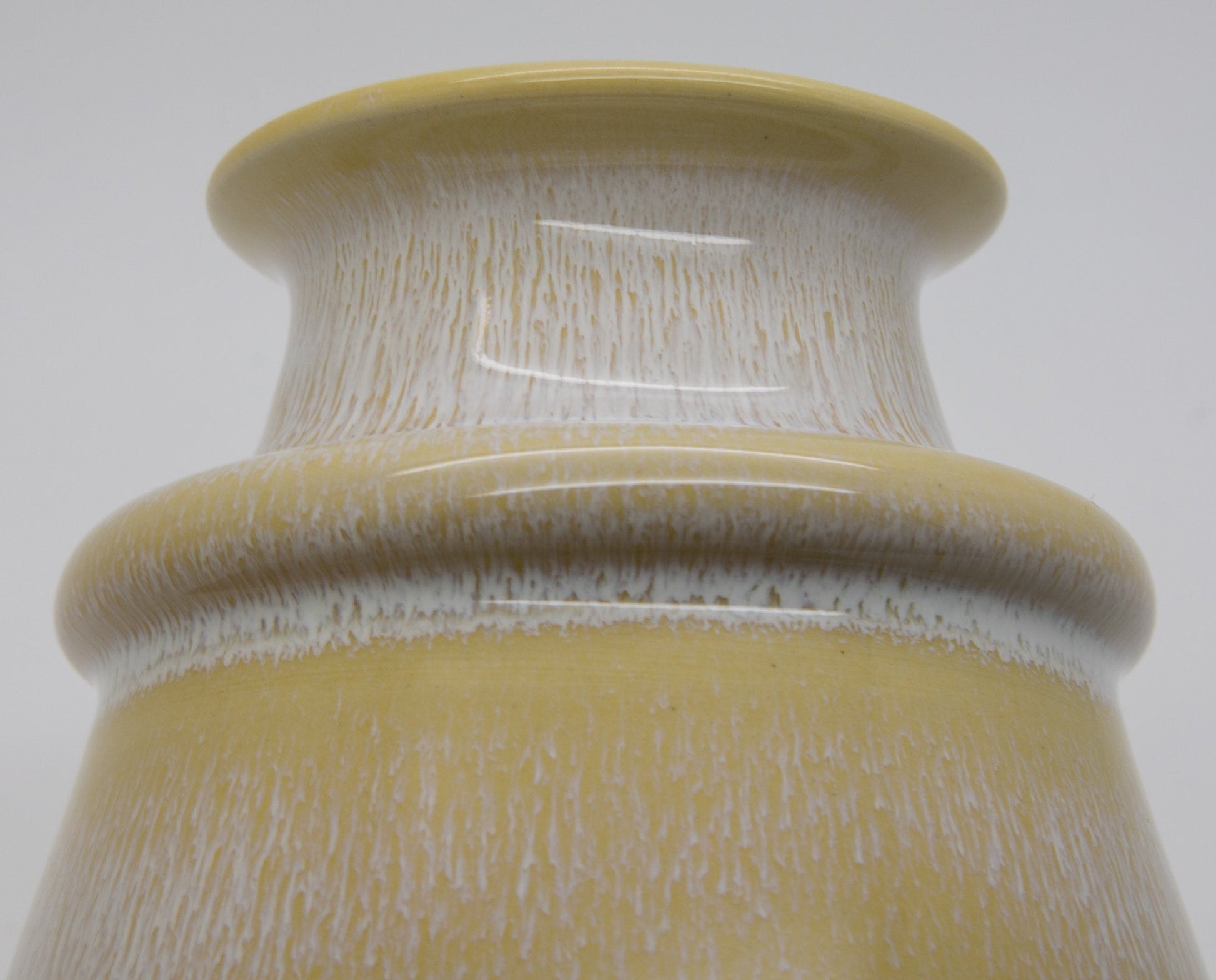 GUNNAR ANDERSSON Höganäs Creme and Yellow Glazed Stoneware Vase Mollaris.com 