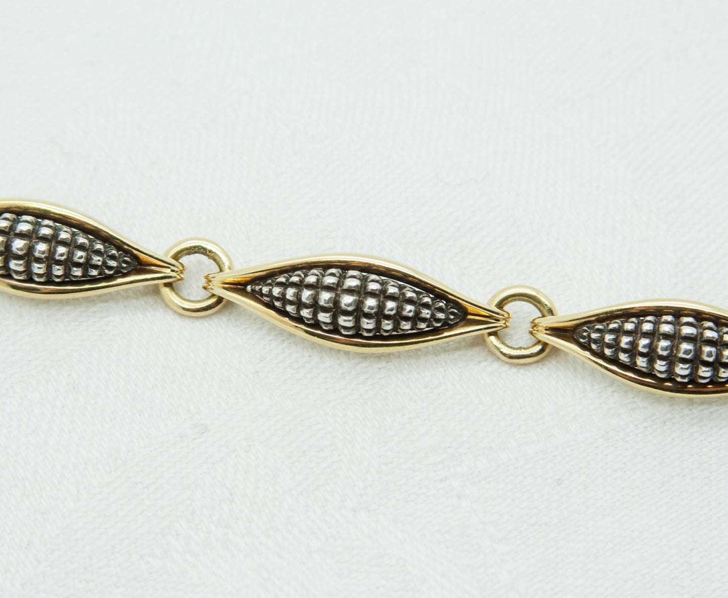 Georg Jensen LENE MUNTHE Modern 18K Solid Gold Sterling Bracelet # 425 B Mollaris.com 