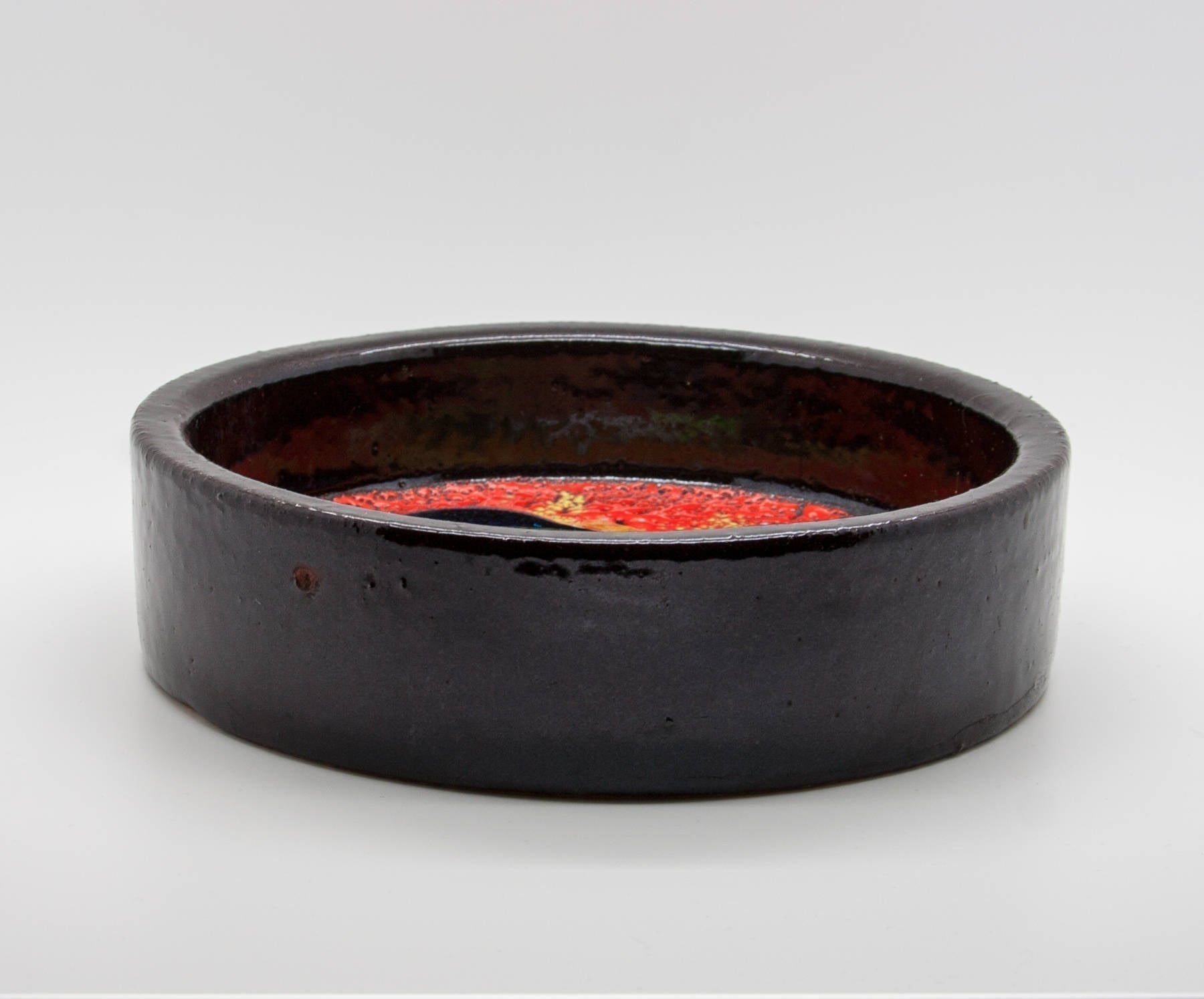 HASLE Large Abstract Decorated Drip Glazed Ceramic Bowl Mollaris.com 