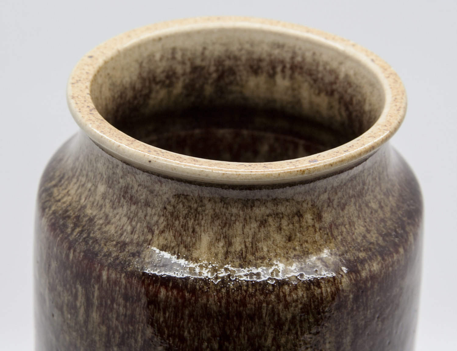 HENNING NILSSON Höganäs Harefur Glazed Stoneware Vase Mollaris.com 