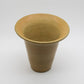 HOLBÆK LERVAREFABRIK Mustard Yellow Stoneware Vase Mollaris.com 