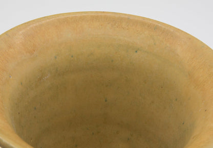 HOLBÆK LERVAREFABRIK Mustard Yellow Stoneware Vase Mollaris.com 