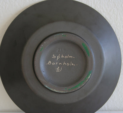 HOLM SØRENSEN / SVEND AAGE JENSEN Søholm BURGUNDIA Large Ceramic Fruit Bowl / Dish Mollaris.com 