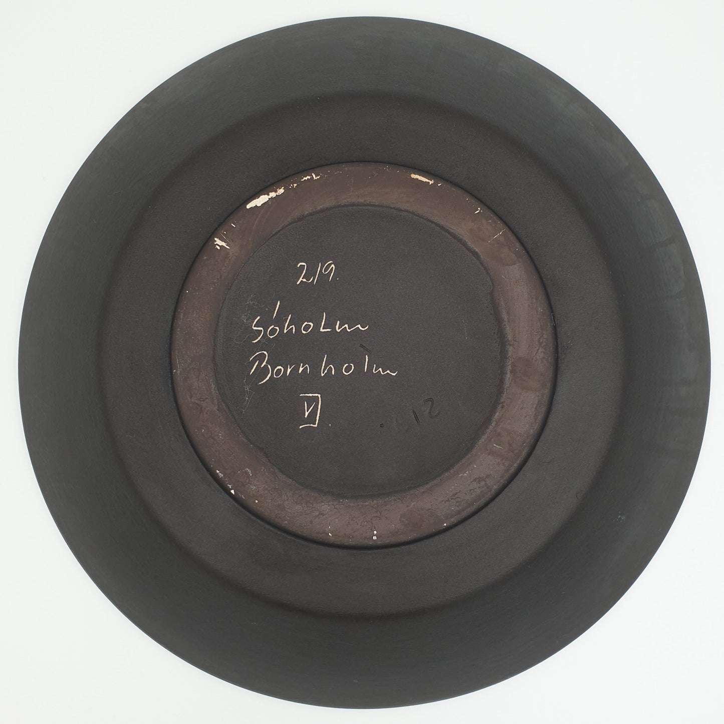HOLM SØRENSEN / SVEND AAGE JENSEN Søholm BURGUNDIA Large Ceramic Fruit Bowl / Dish Mollaris.com 