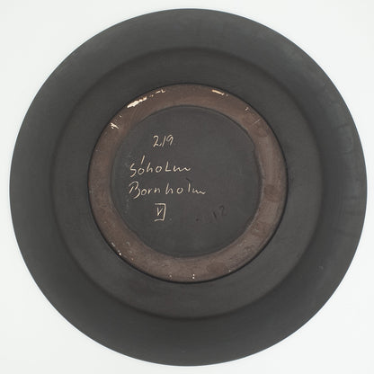 HOLM SØRENSEN / SVEND AAGE JENSEN Søholm BURGUNDIA Large Ceramic Fruit Bowl / Dish Mollaris.com 