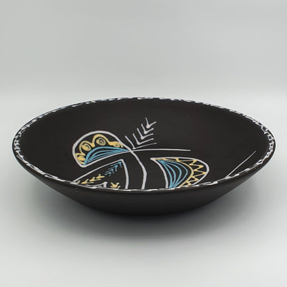 HOLM SØRENSEN / SVEND AAGE JENSEN Søholm BURGUNDIA Large Ceramic Fruit Bowl / Dish Mollaris.com 