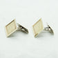 HUGO GRÜN Modernist Gold-Plated Solid Silver (830S) Cufflinks Mollaris.com 
