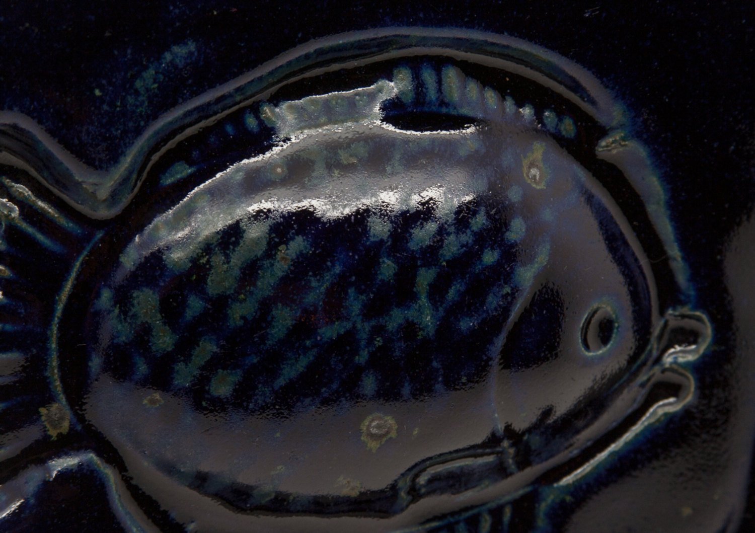 JØRGEN FINN PETERSEN Dark Blue Glazed Stoneware Tray Mollaris.com 