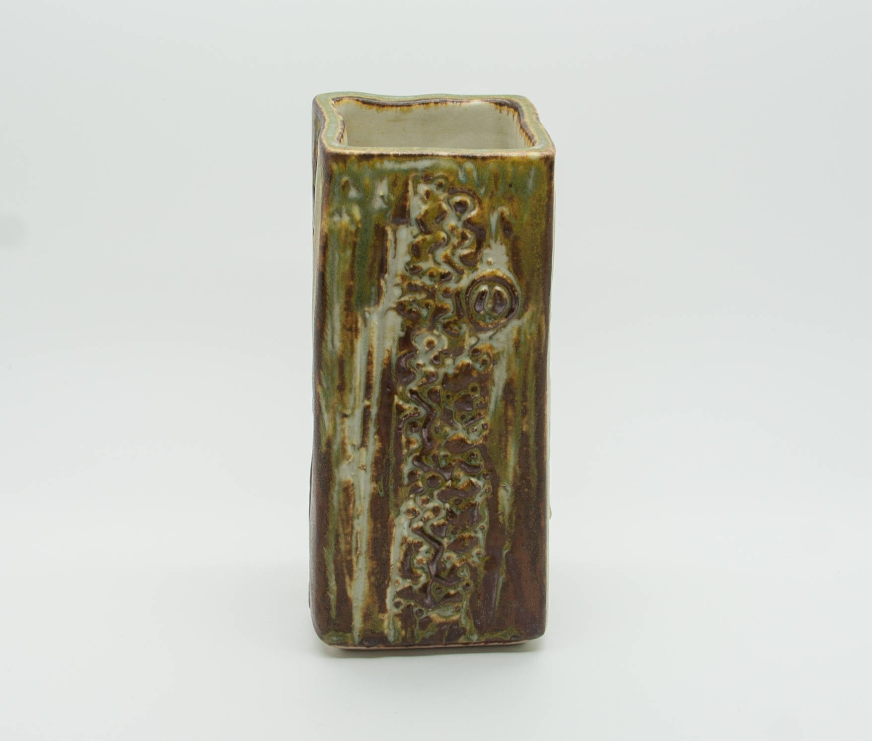 JØRGEN MOGENSEN Organic Studio Pottery Ceramic Stoneware Vase Mollaris.com 