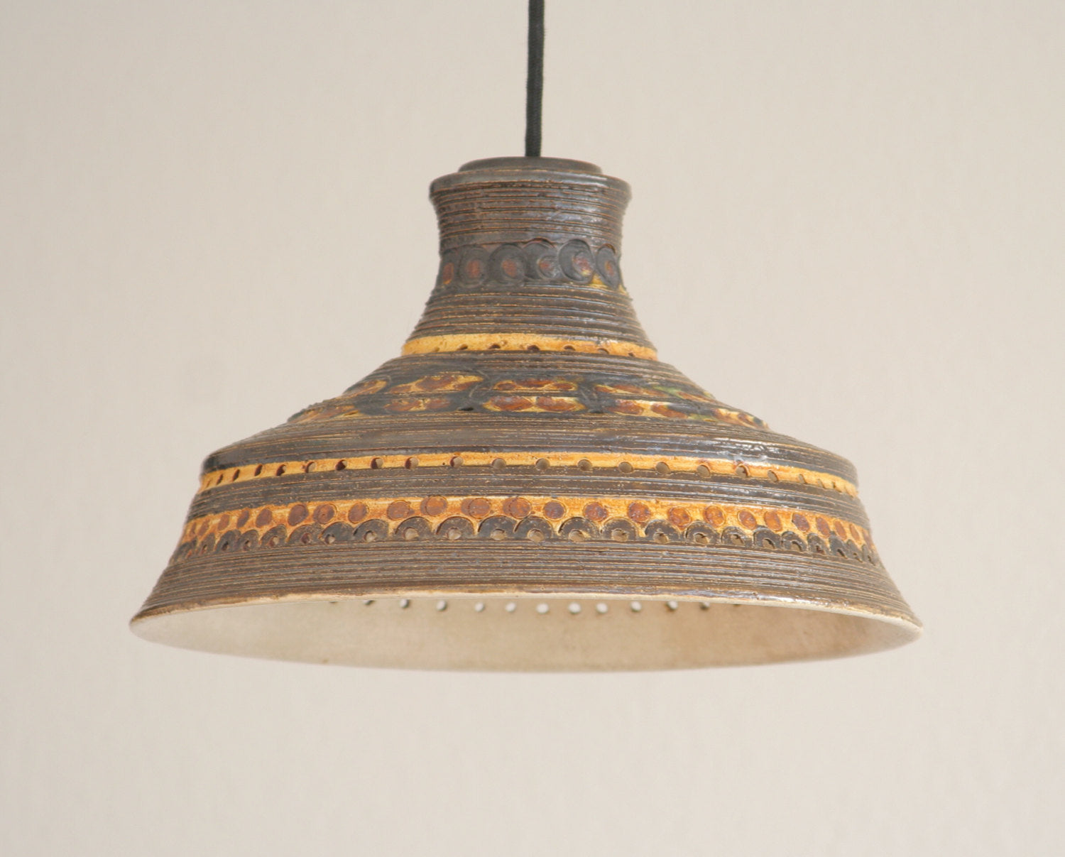 JETTE HELLERØE Heart Decorated Ceramic Pendant Light Mollaris.com 