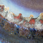 JETTE HELLERØE Monumental Abstract Sgrafitto Multi-colored Glazed Stoneware Charger Mollaris.com 