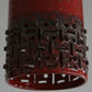 JETTE HELLERØE Axella Red & Black Glazed Ceramic Pendant Light Mollaris.com 