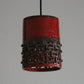 JETTE HELLERØE Axella Red & Black Glazed Ceramic Pendant Light Mollaris.com 