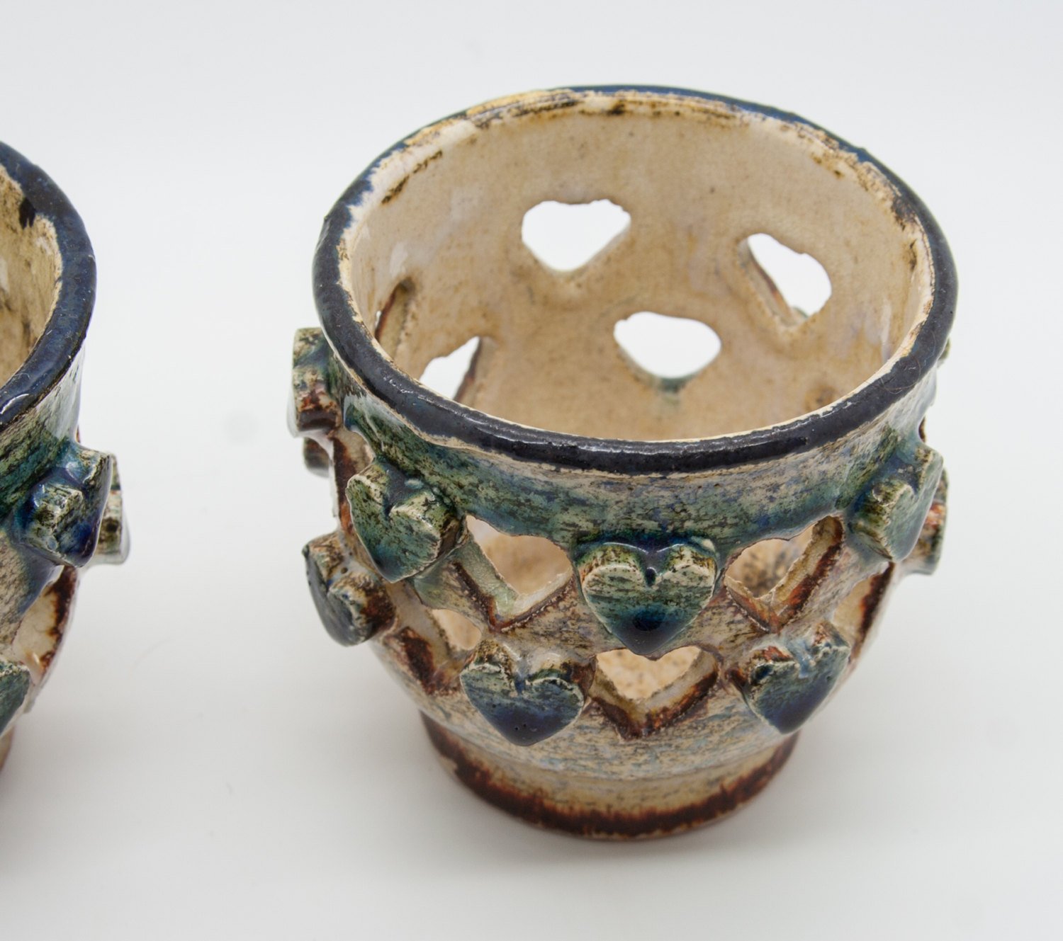 JETTE HELLERØE Heart Decoration Votive Ceramic Candle Holders Mollaris.com 