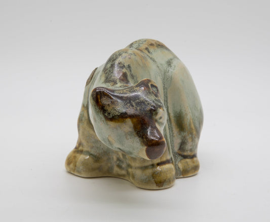 JOSEPH SIMON Søholm  Decorated Badger Bear Stoneware Sculpture Mollaris.com 