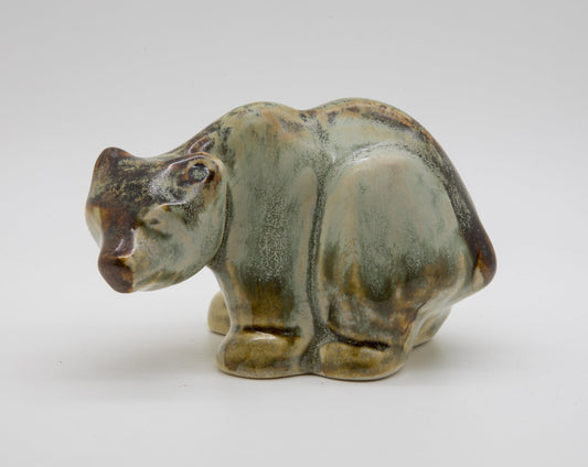 JOSEPH SIMON Søholm  Decorated Badger Bear Stoneware Sculpture Mollaris.com 