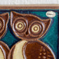 JOSEPH SIMON Søholm Two Owls Stoneware Wall Plaque Mollaris.com 