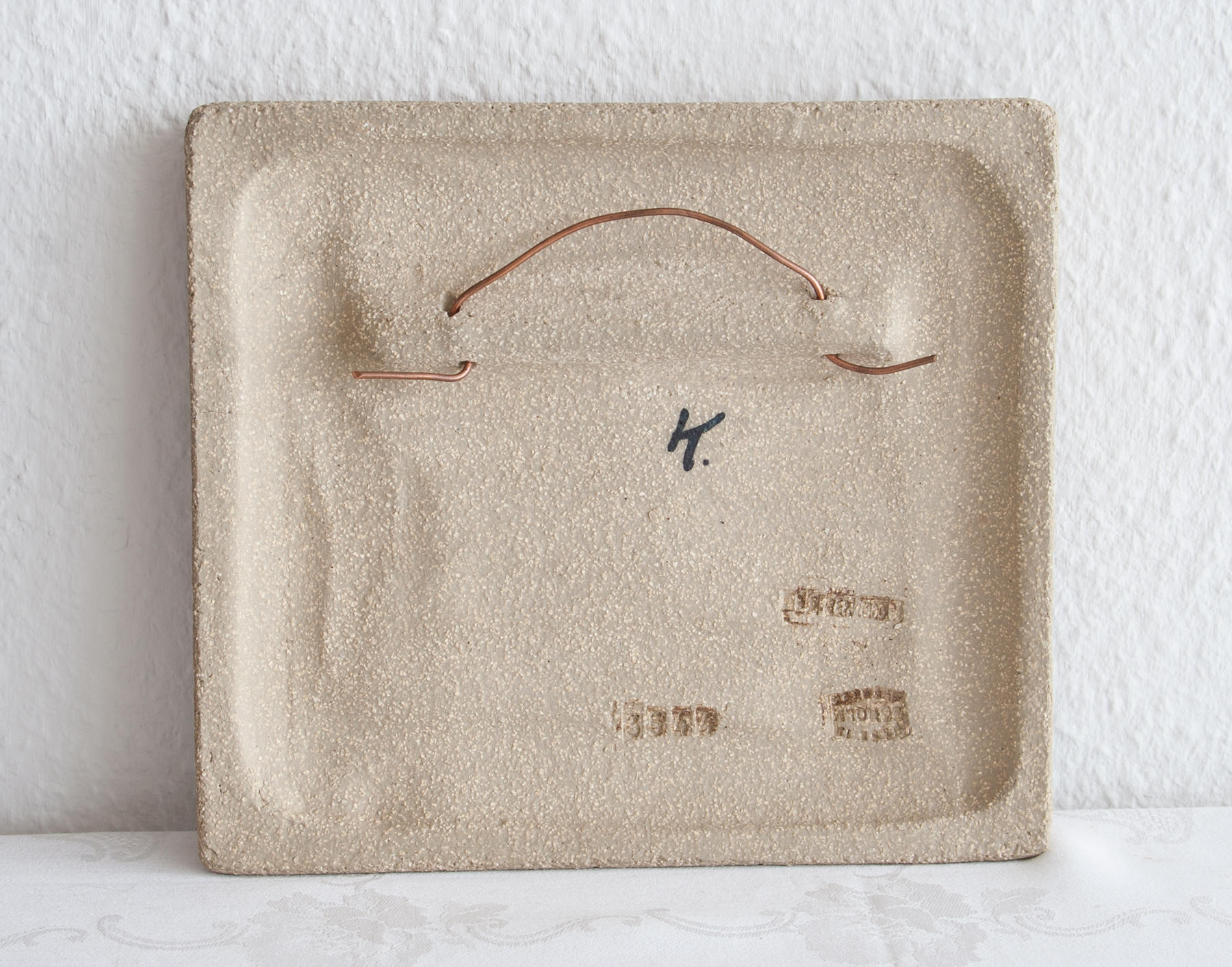 JOSEPH SIMON Søholm Two Owls Stoneware Wall Plaque Mollaris.com 