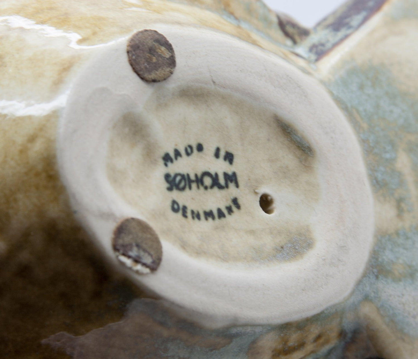 JOSEPH SIMON Søholm Decorated Dove Stoneware Sculpture Mollaris.com 