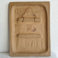 JOSEPH SIMON Søholm Peacock Stoneware Wall Plaque Mollaris.com 