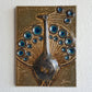 JOSEPH SIMON Søholm Peacock Stoneware Wall Plaque Mollaris.com 